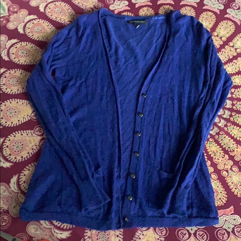 Banana Republic Italian Yarn Lightweight Wool Alpaca Blend Whisper Cardigan